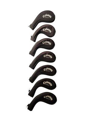 Callaway Golf Iron Headcovers Covers Partial Set 5-9-PW-SW Neoprene Black Zip